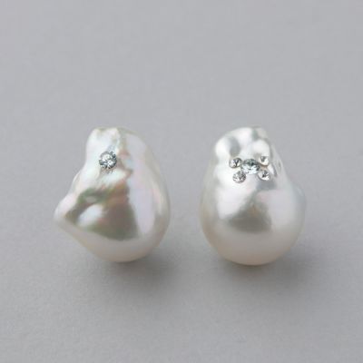 南洋白蝶真珠 ピアス12.2/12.3mm PT900 | 南洋真珠ピアス・イヤリング