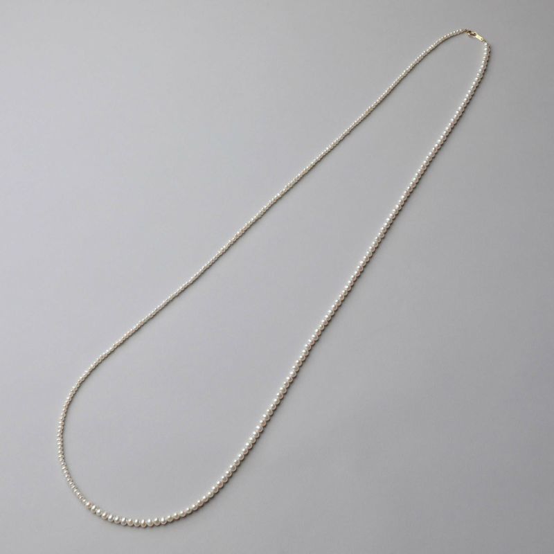 淡水真珠 ロングネックレス2.5-4.5mm 100cm