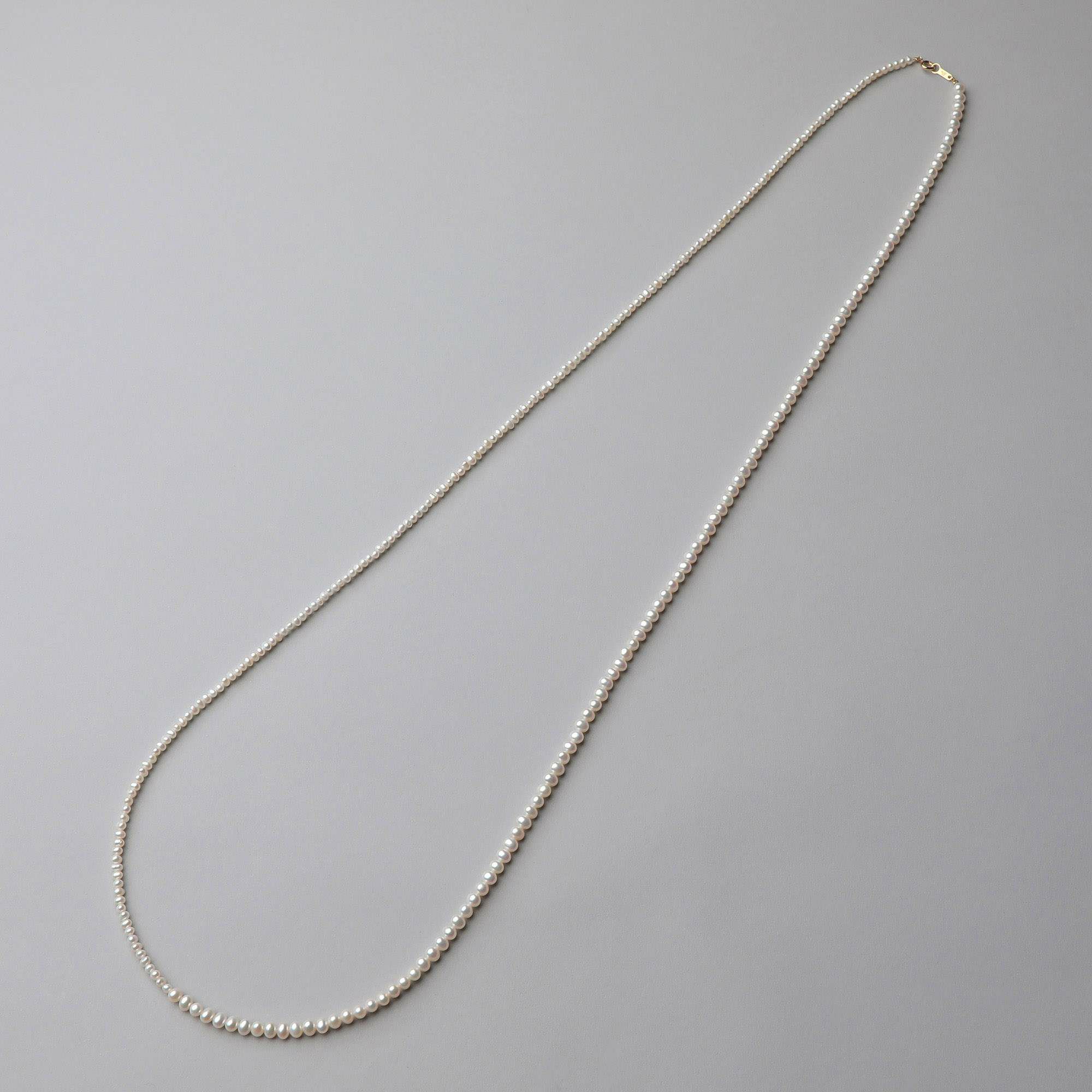 淡水真珠 ロングネックレス3.0-5.0mm 100cm | 淡水真珠ネックレス