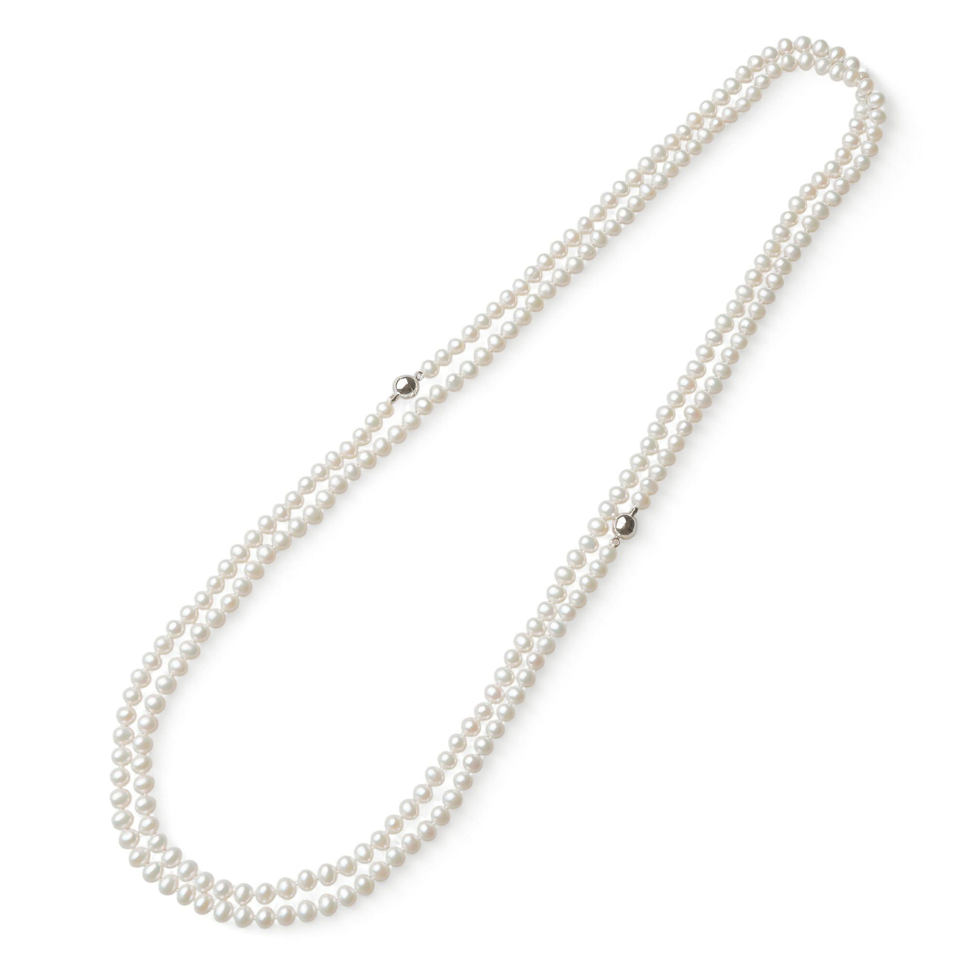 淡水真珠 ロングネックレス5.5-6.0mm 150cm ジョイント式 | 淡水真珠  