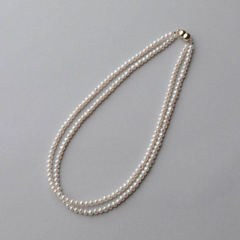 淡水真珠 ロングネックレス4.0-7.5mm 120cm ジョイント式 | 淡水真珠 