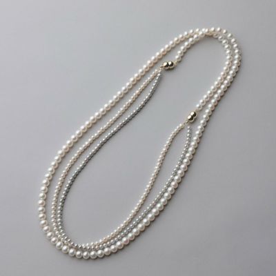 淡水真珠 ロングネックレス6.5-7.0mm 120cm | 淡水真珠ネックレス