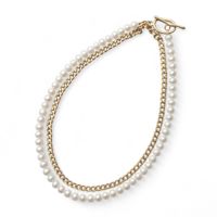 WEB限定】淡水真珠 ハーフチェーン ロングネックレス 6.5-7.0mm