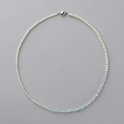 淡水真珠×オパール ネックレス 2.5-5.0mm ミックス | 淡水真珠