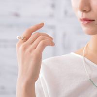 petit amie あこや真珠 蝶 リング 7.5-8.0mm K18YG | あこや真珠 petit amie あこや真珠 蝶 リング 7.5-8.0mm K18YG | あこや真珠