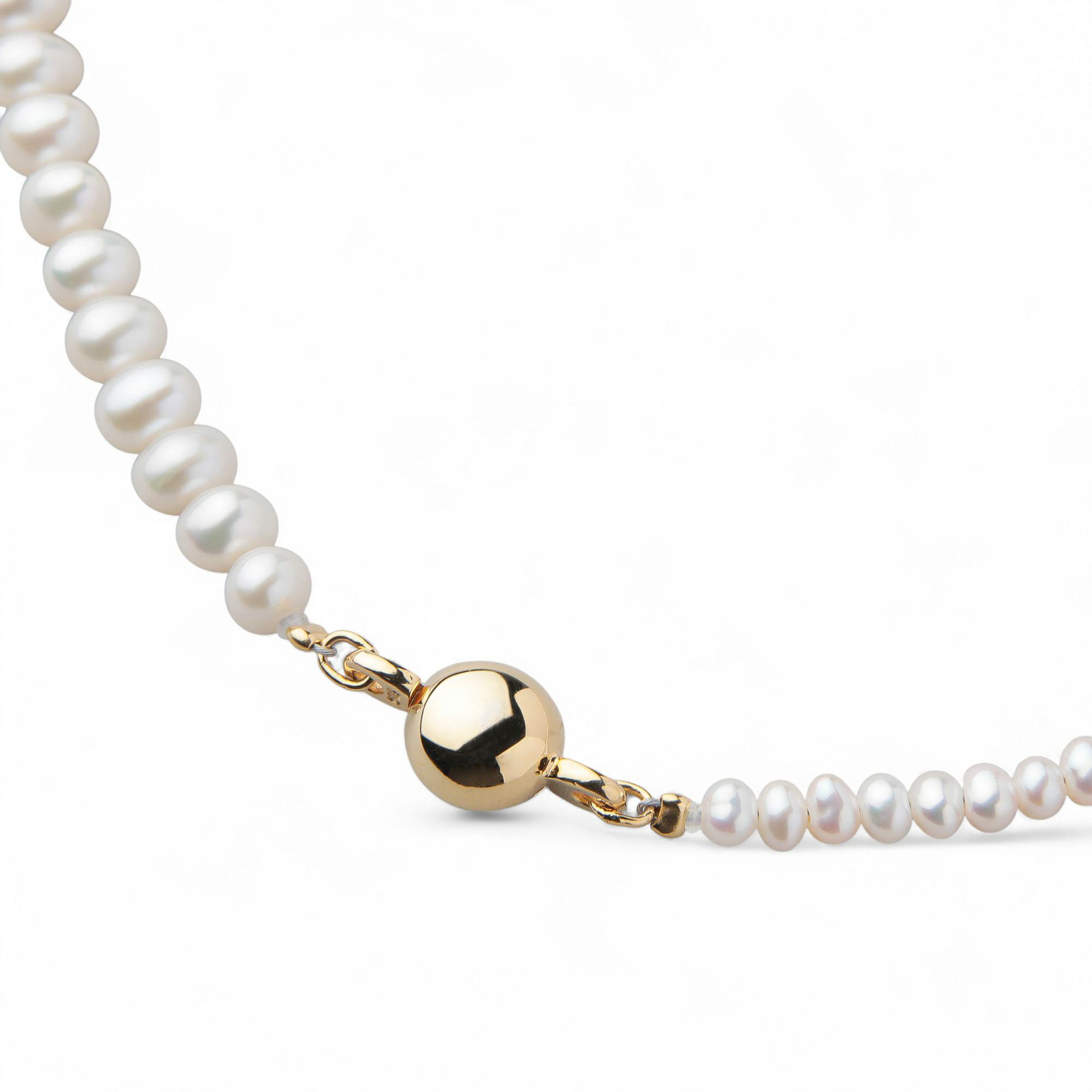 淡水真珠×ペリドット ネックレス　2.5-5.0mm ミックス