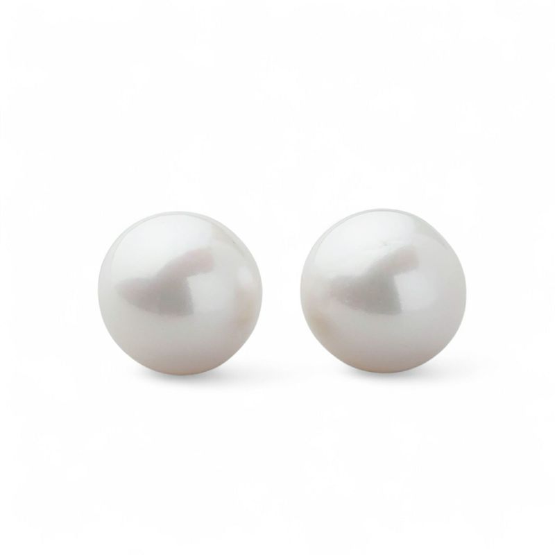 淡水真珠 (有核) ピアス/イヤリング　11mmUP K14WG/SV925