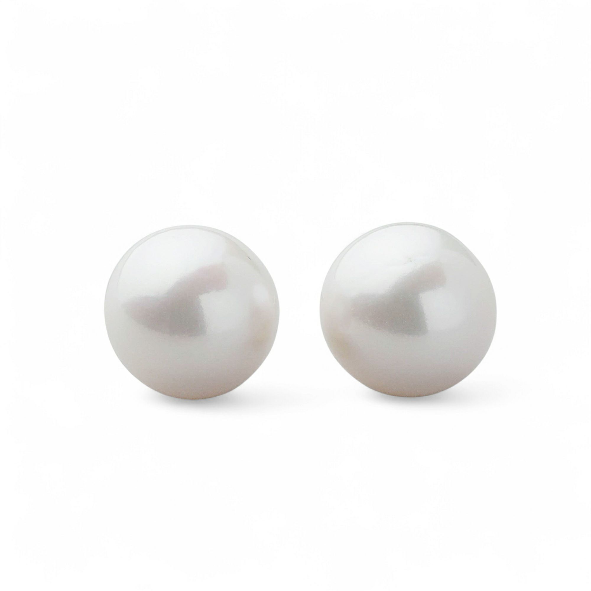 淡水真珠 (有核) ピアス/イヤリング　11mmUP K14WG/SV925