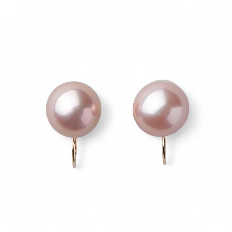  Bubble 淡水真珠 イヤリング9mmUP K18YG