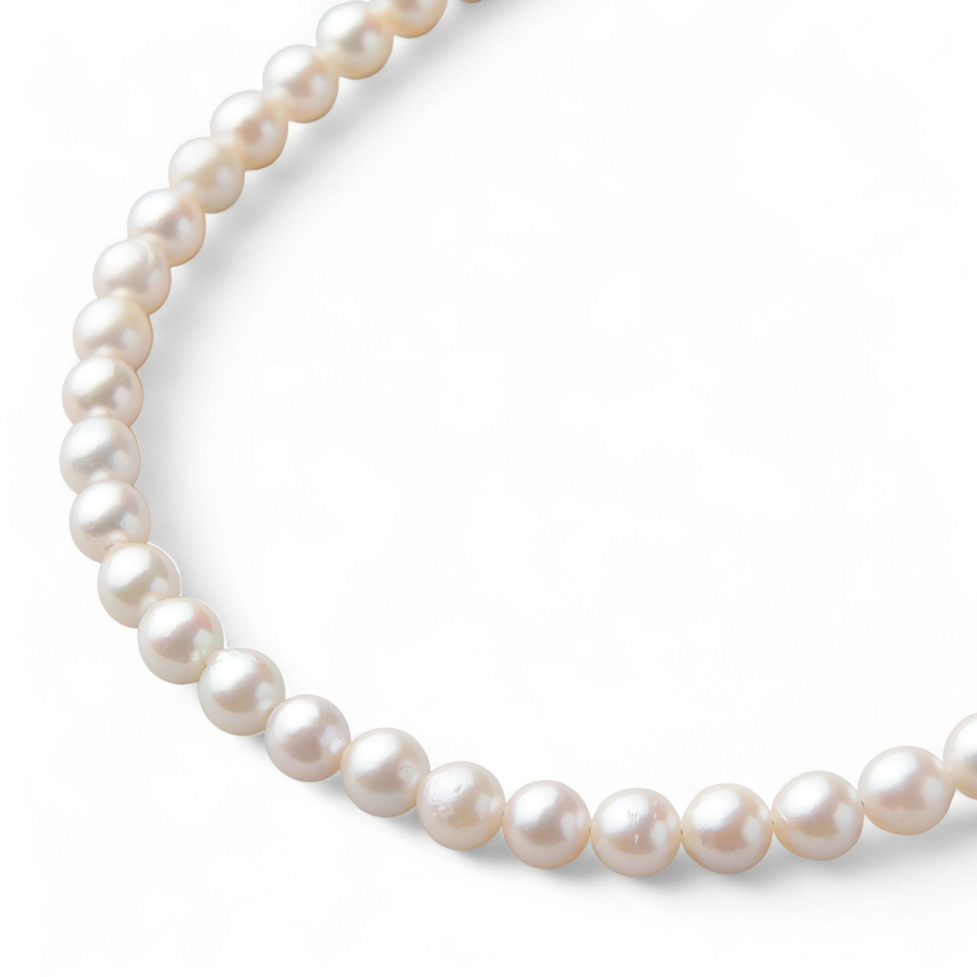 あこや真珠×オパール ネックレス　5.5-6.0mm つぼみドロップ