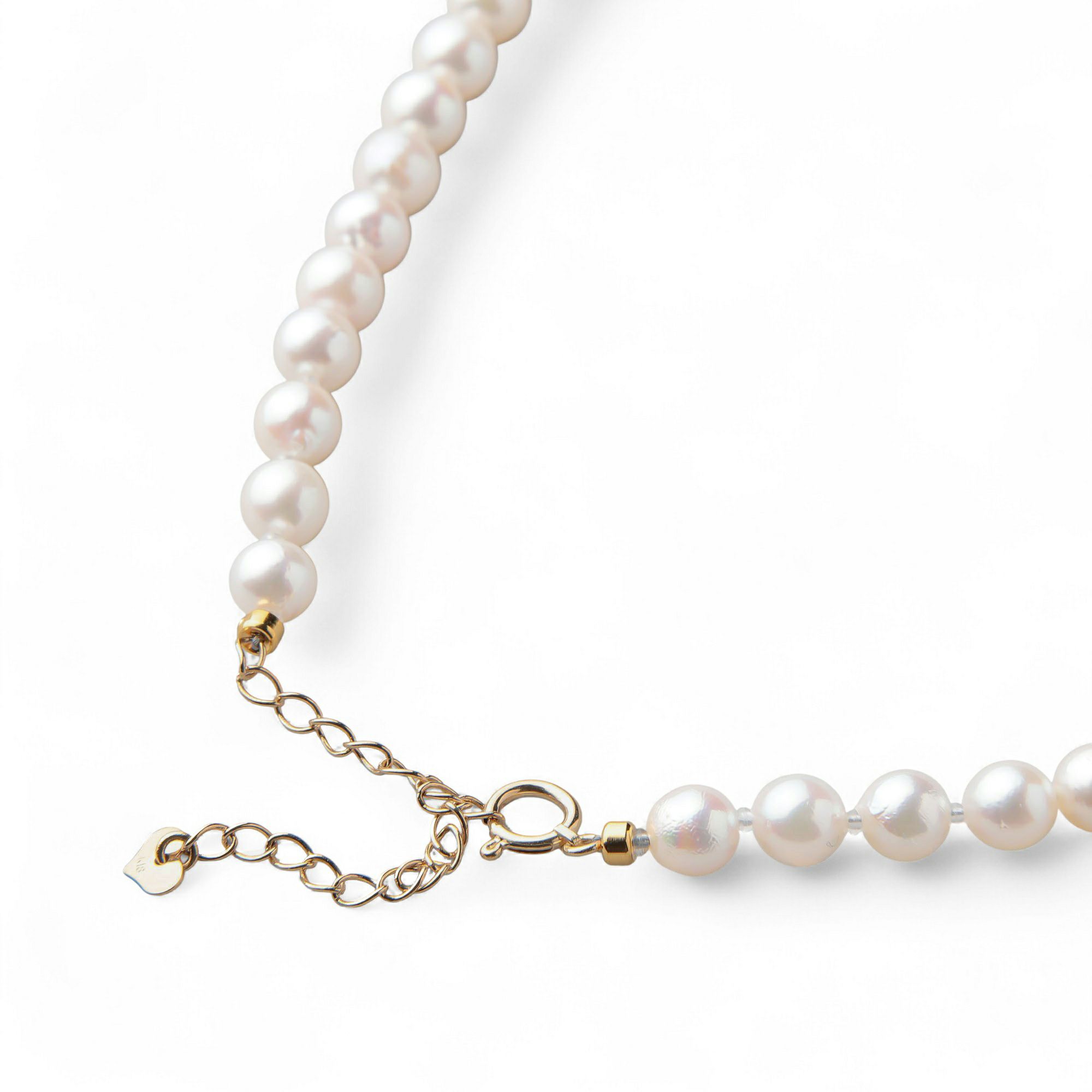 あこや真珠×オパール ネックレス　5.5-6.0mm つぼみドロップ