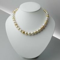 南洋白蝶真珠 ネックレス10.0-12.9mm ゴールド -Aurora Phoenix