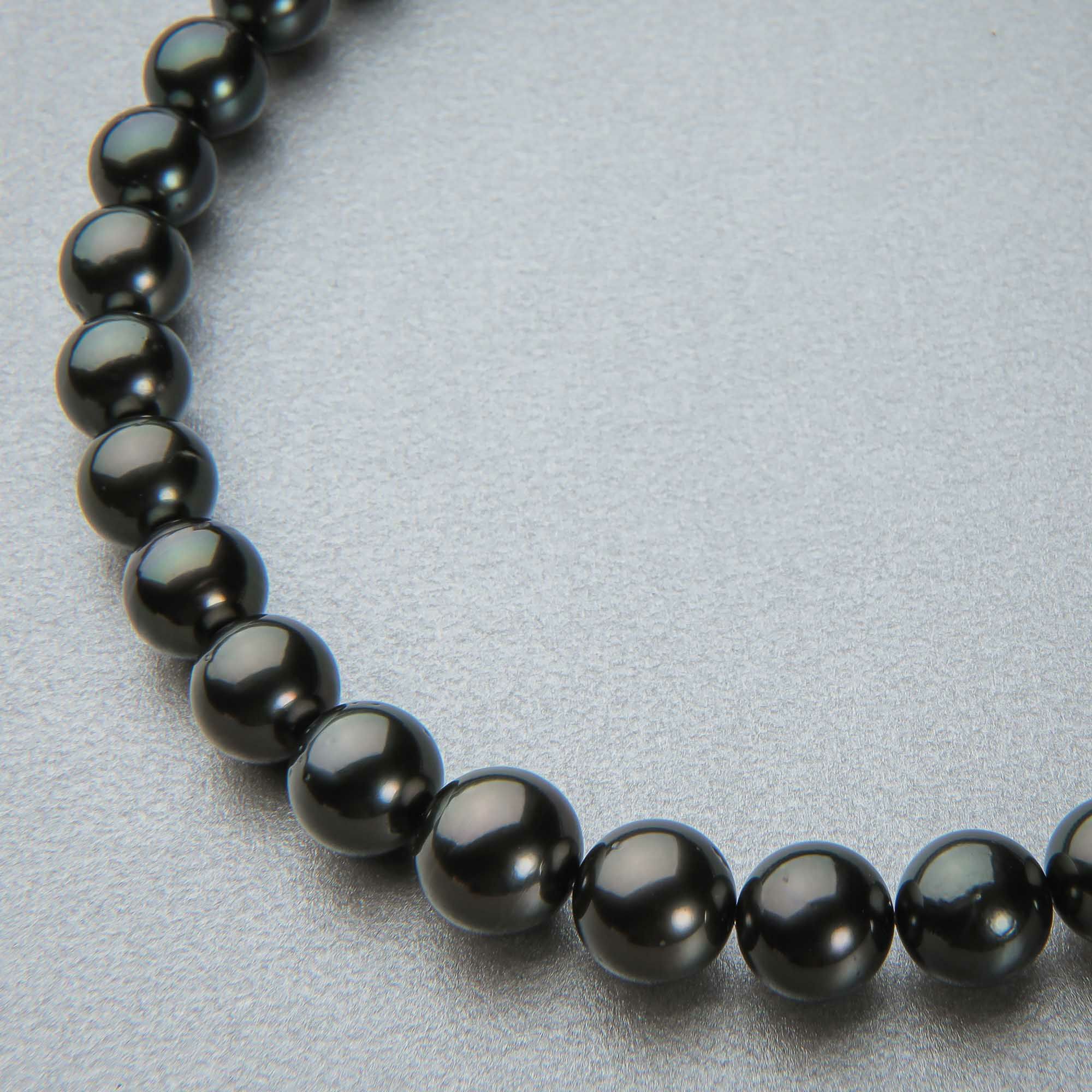 タヒチ黒蝶真珠 ネックレス8.0-10.9mm -Aurora Peacock- | 南洋  