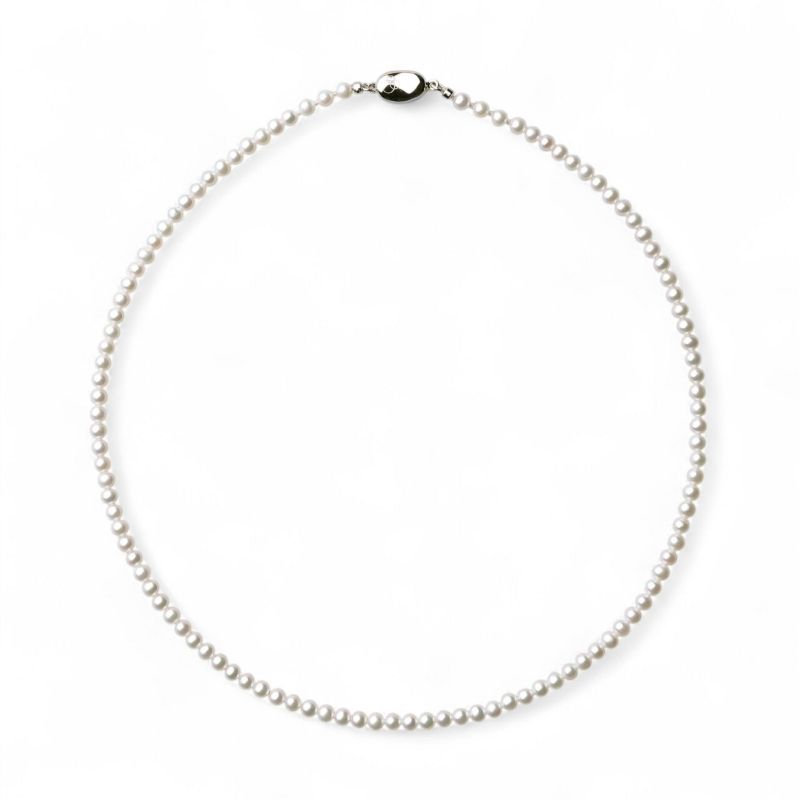 淡水真珠 (有核) ネックレス3.5-4.0mm