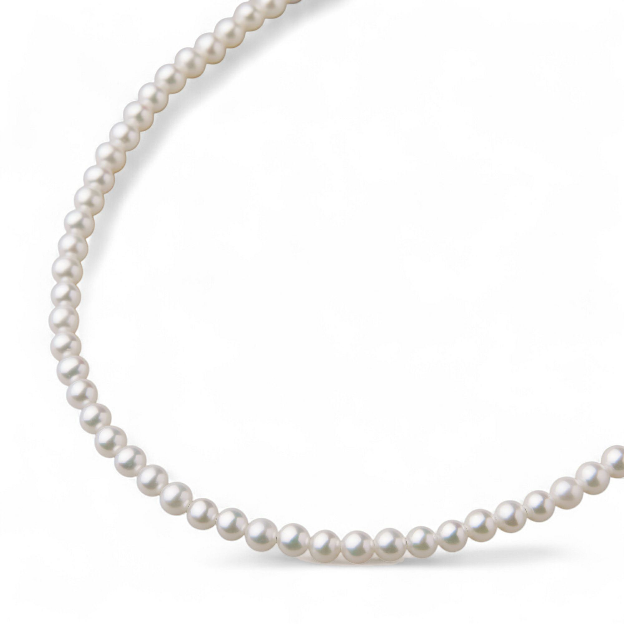 淡水真珠 (有核) ネックレス3.5-4.0mm