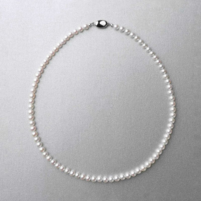 淡水真珠 (有核) ネックレス5.0-5.5mm