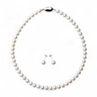 淡水真珠 ネックレスセット7.5-8.5mm 上質ランク