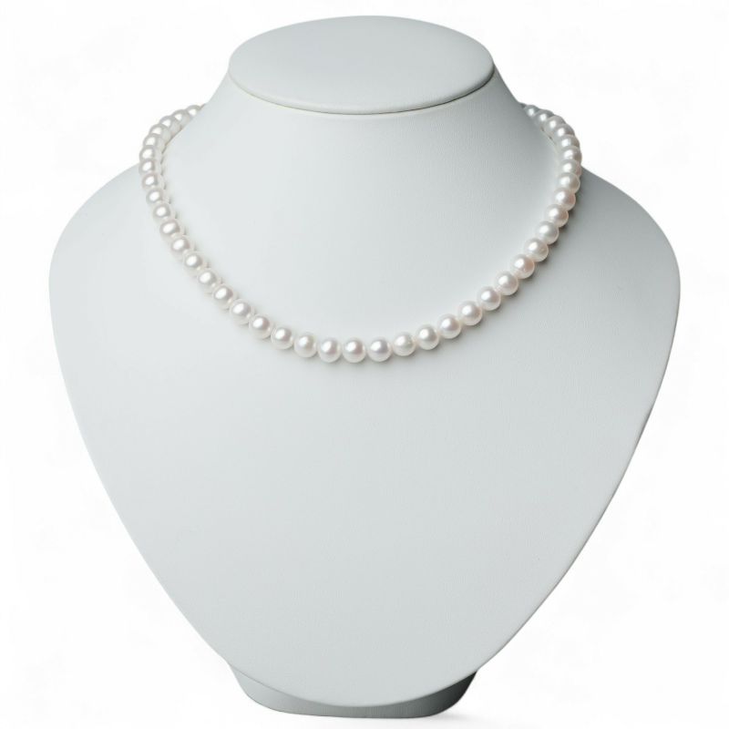 淡水真珠 ネックレスセット7.5-8.5mm 上質ランク