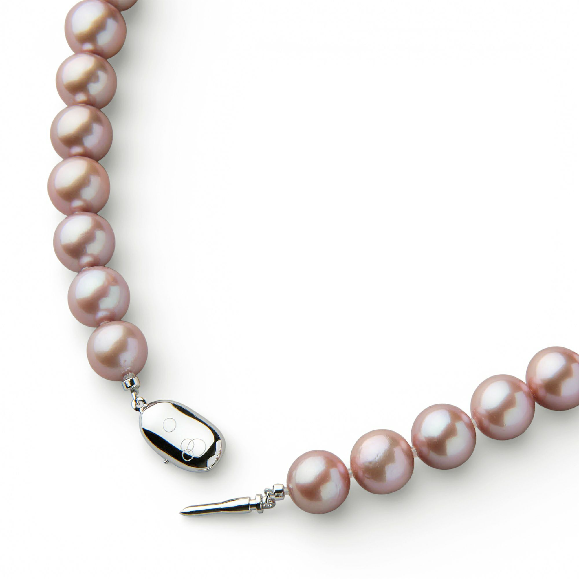 淡水真珠 (有核) ネックレス10-12mm -Mauvette-