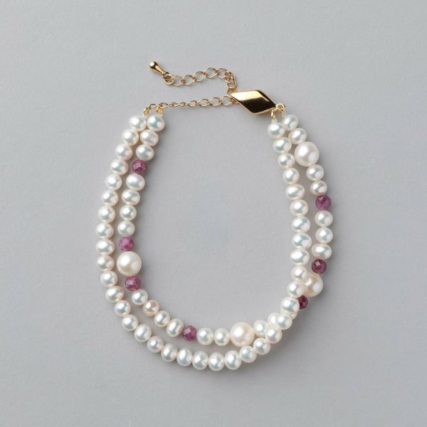 淡水真珠 3連ネックレス6.5-7.0mm | 淡水真珠ネックレス