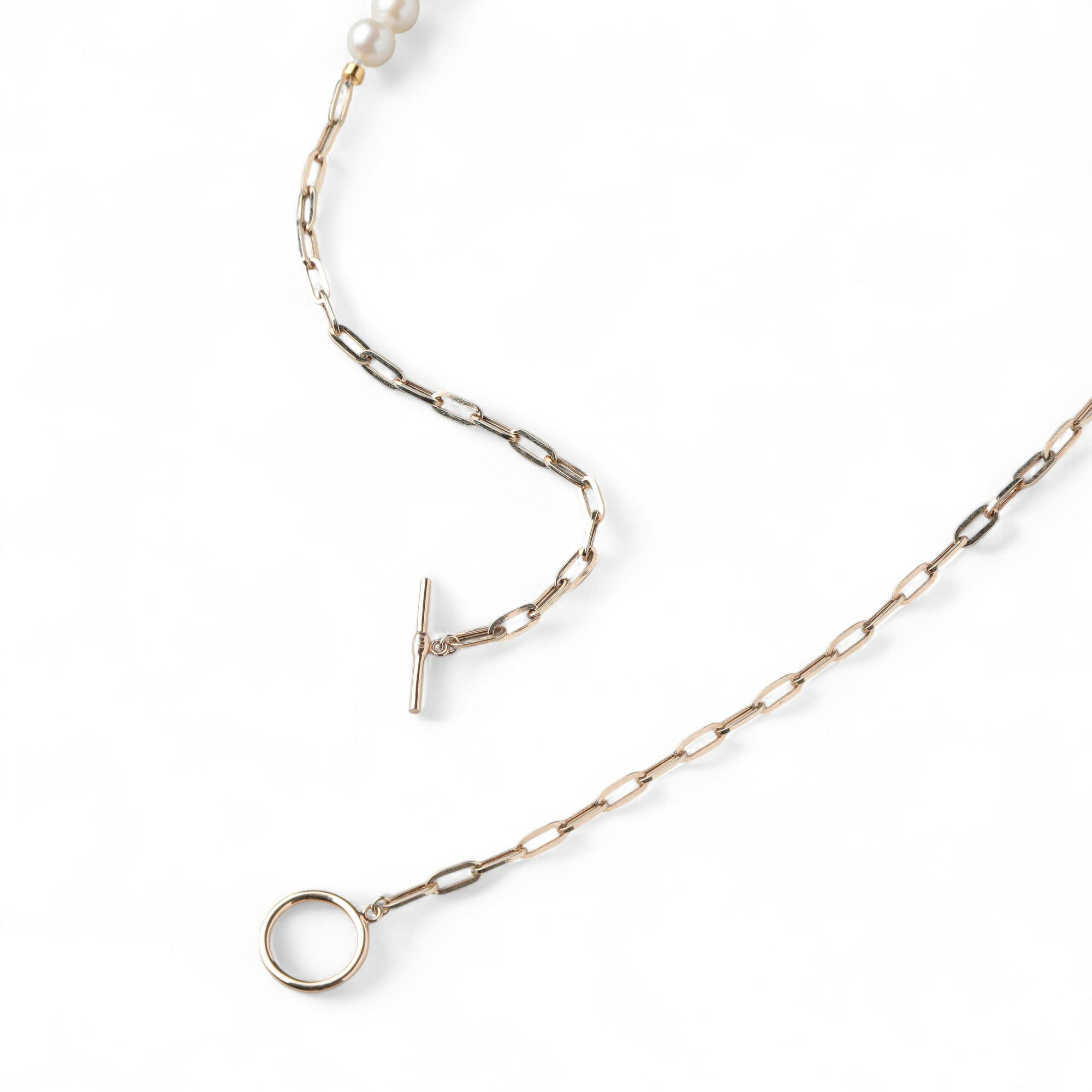 Supple あこや真珠 チェーンネックレス　5.5-6.0mm K10YG