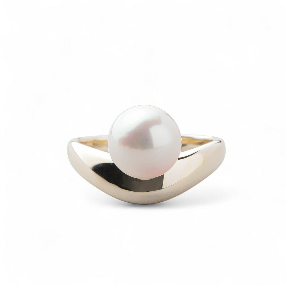 Supple あこや真珠 リング8.5-9.0mm K10YG