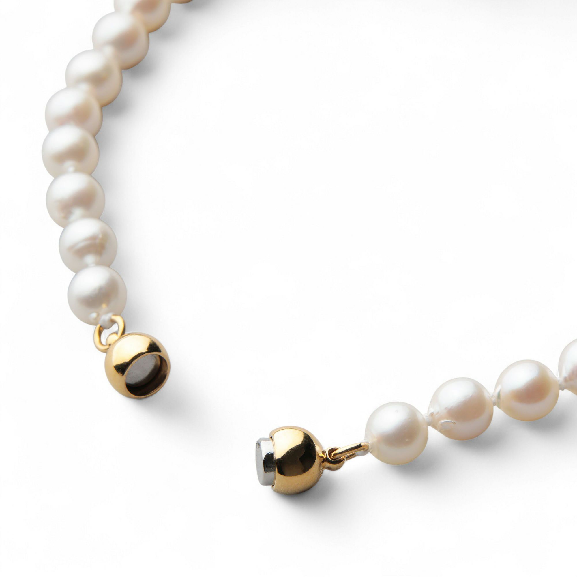 あこや真珠 ロングネックレス6.5mm-7.0mm ツートン