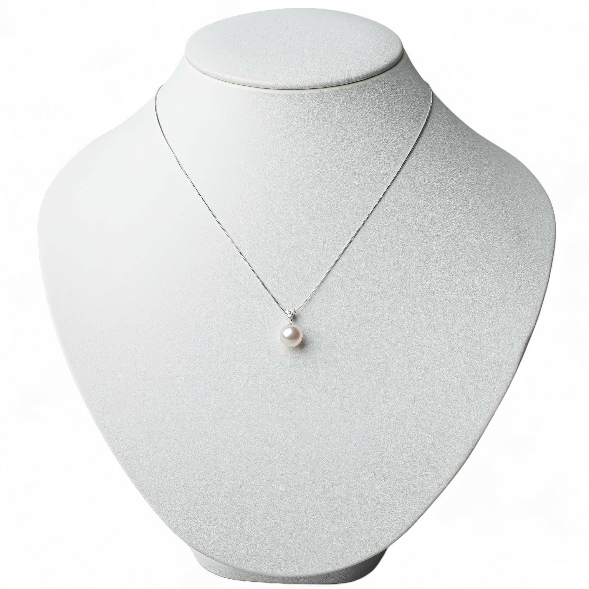 LUXE あこや真珠 ペンダントトップ　8.5-9mm PT900/K18YG