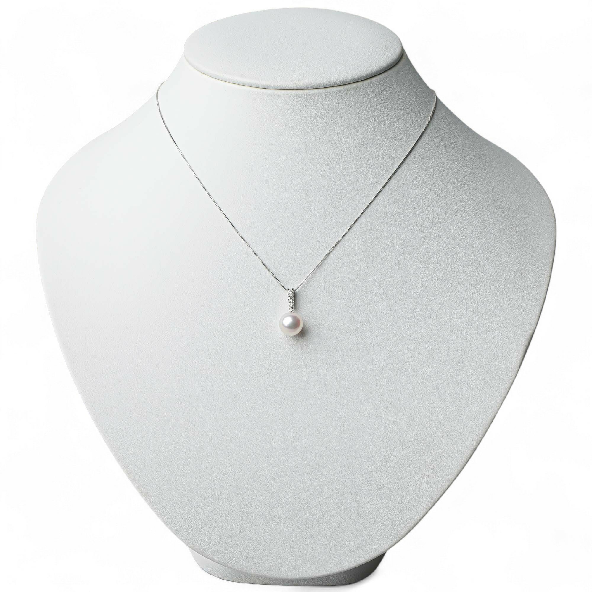 LUXE あこや真珠 ペンダントトップ　8.5-9mm PT900/K18YG