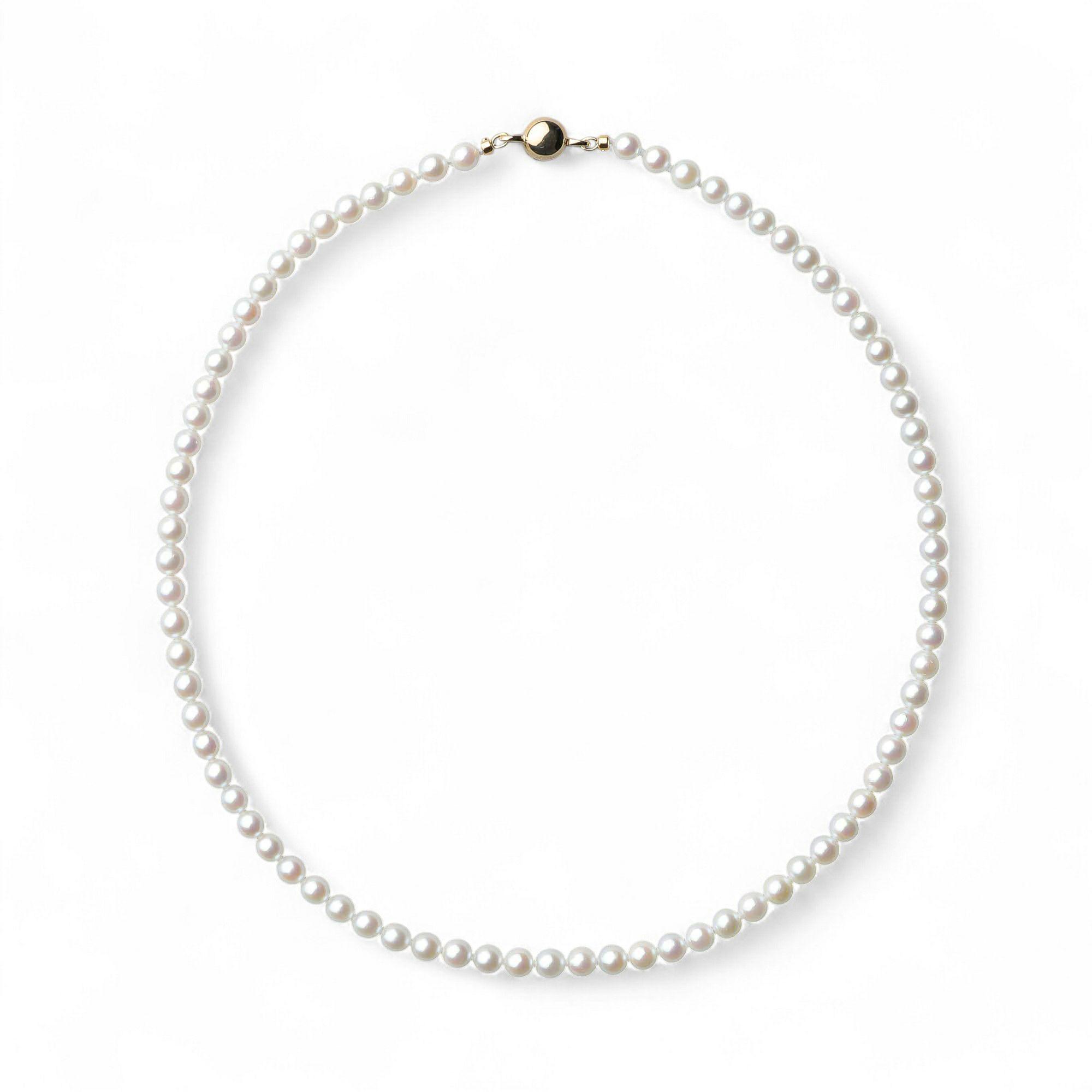 無調色 あこや真珠 ネックレス5.0-5.5mm