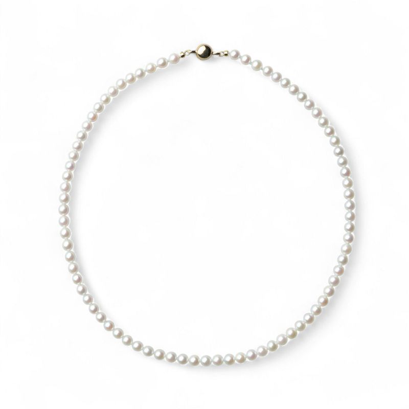 無調色 あこや真珠 ネックレス5.0-5.5mm
