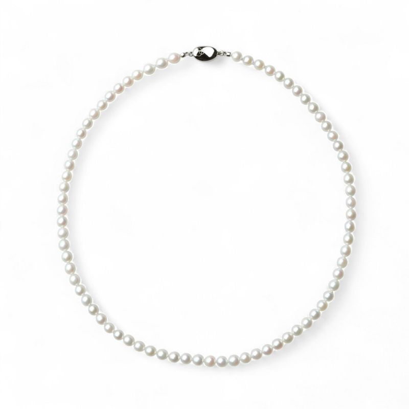 無調色 あこや真珠 ネックレス5.0-5.5mm