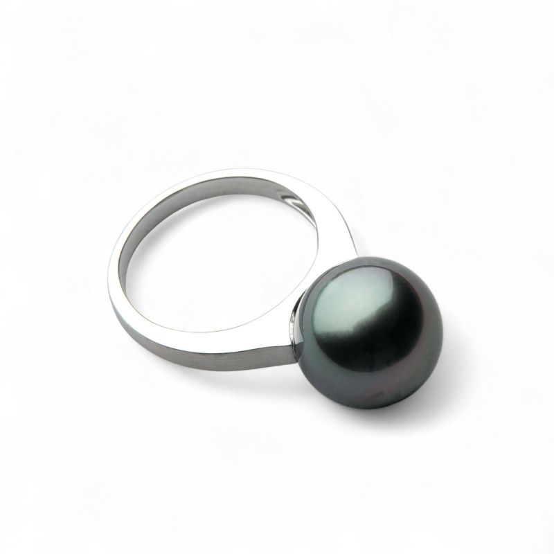 Tahitian+ タヒチ黒蝶真珠 リング　11mm PT900