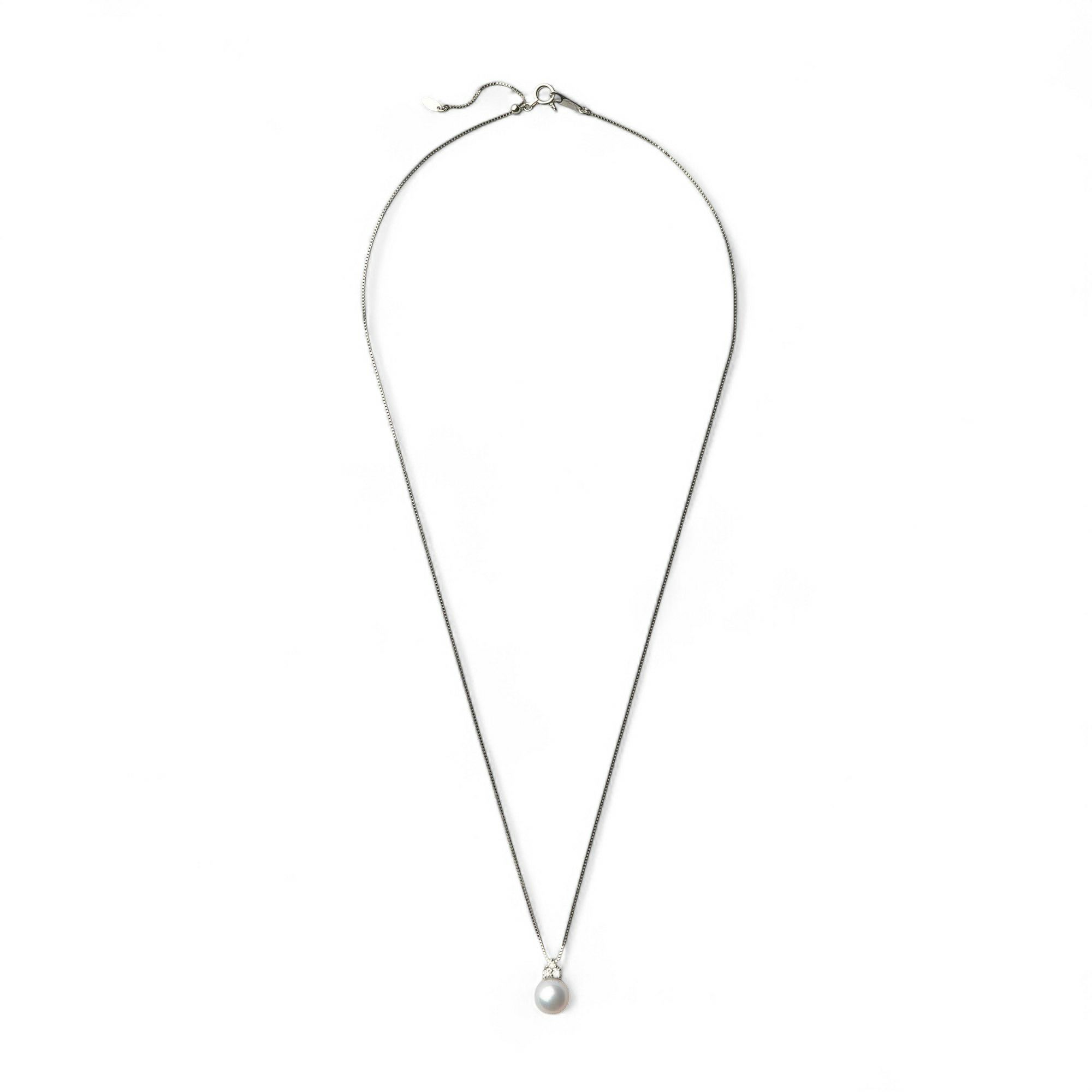 オーロラ花珠真珠 ペンダント7.5-8.0mm PT900/850 -Premium-