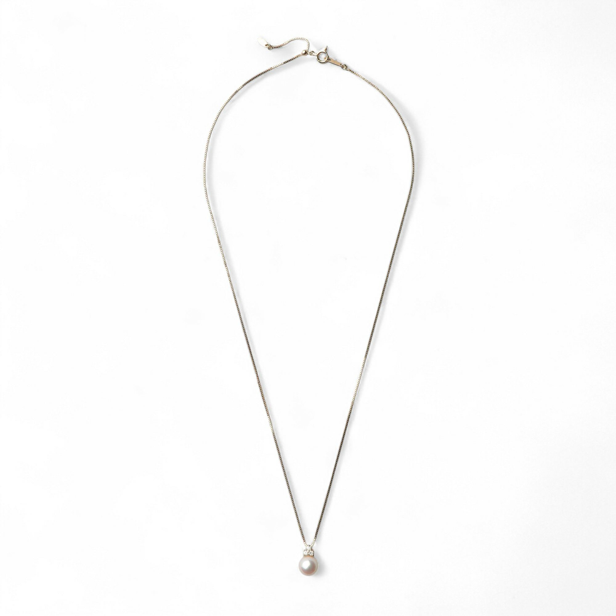 オーロラ花珠真珠 ペンダント7.5-8.0mm K18YG -Premium-