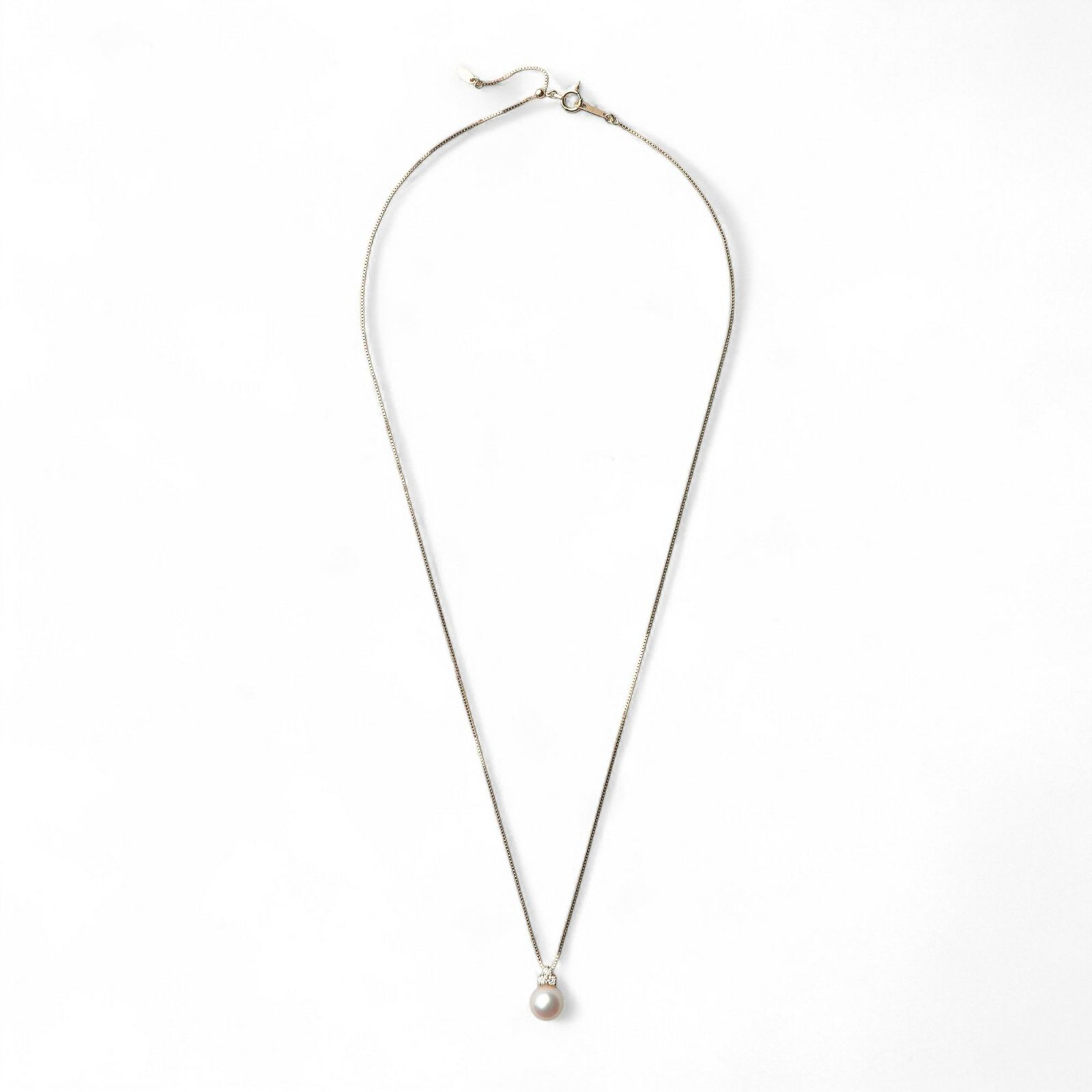 オーロラ花珠真珠 ペンダント7.5-8.0mm K18YG -Premium-