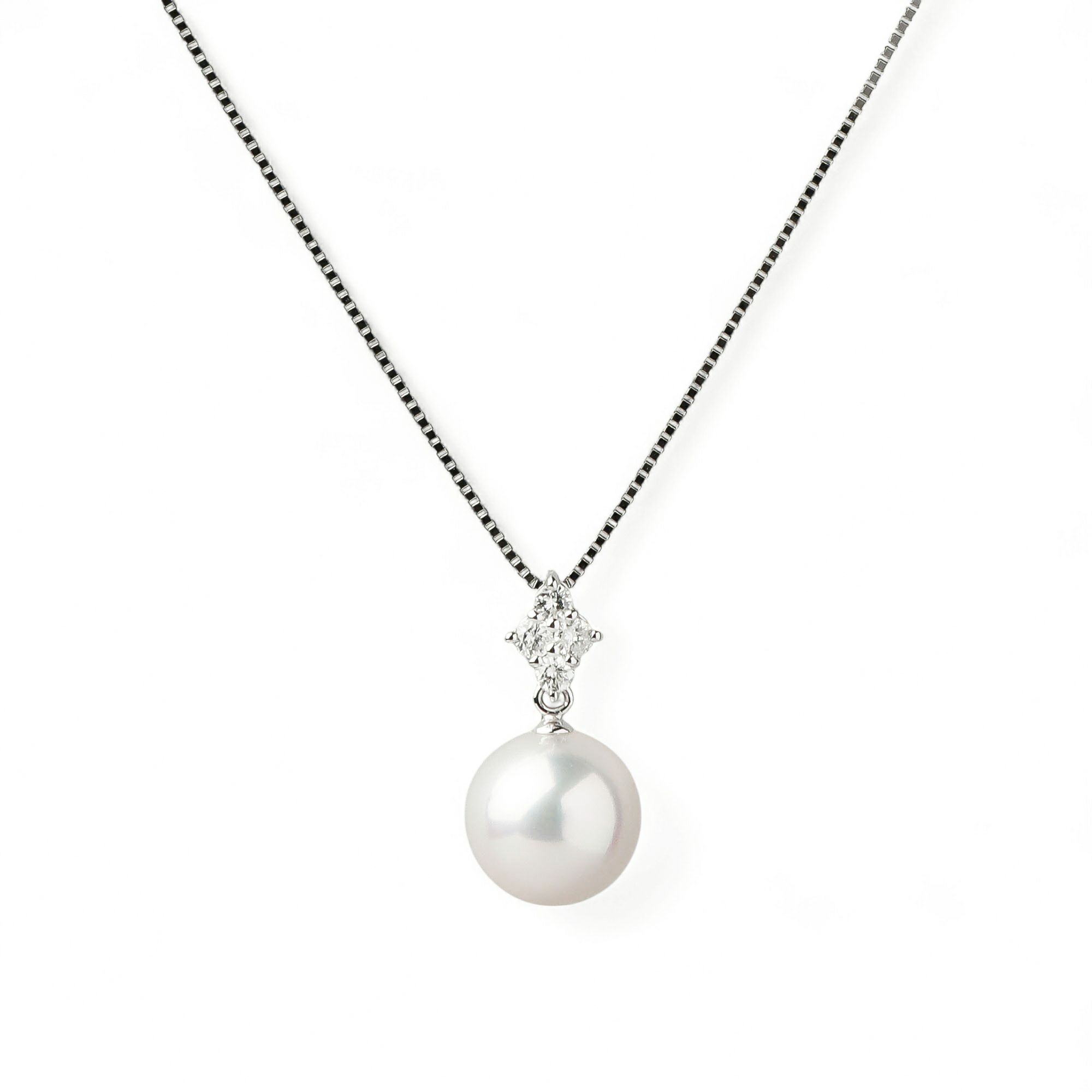  オーロラ花珠真珠 ペンダント8.0-8.5mm PT900/850 -Premium-