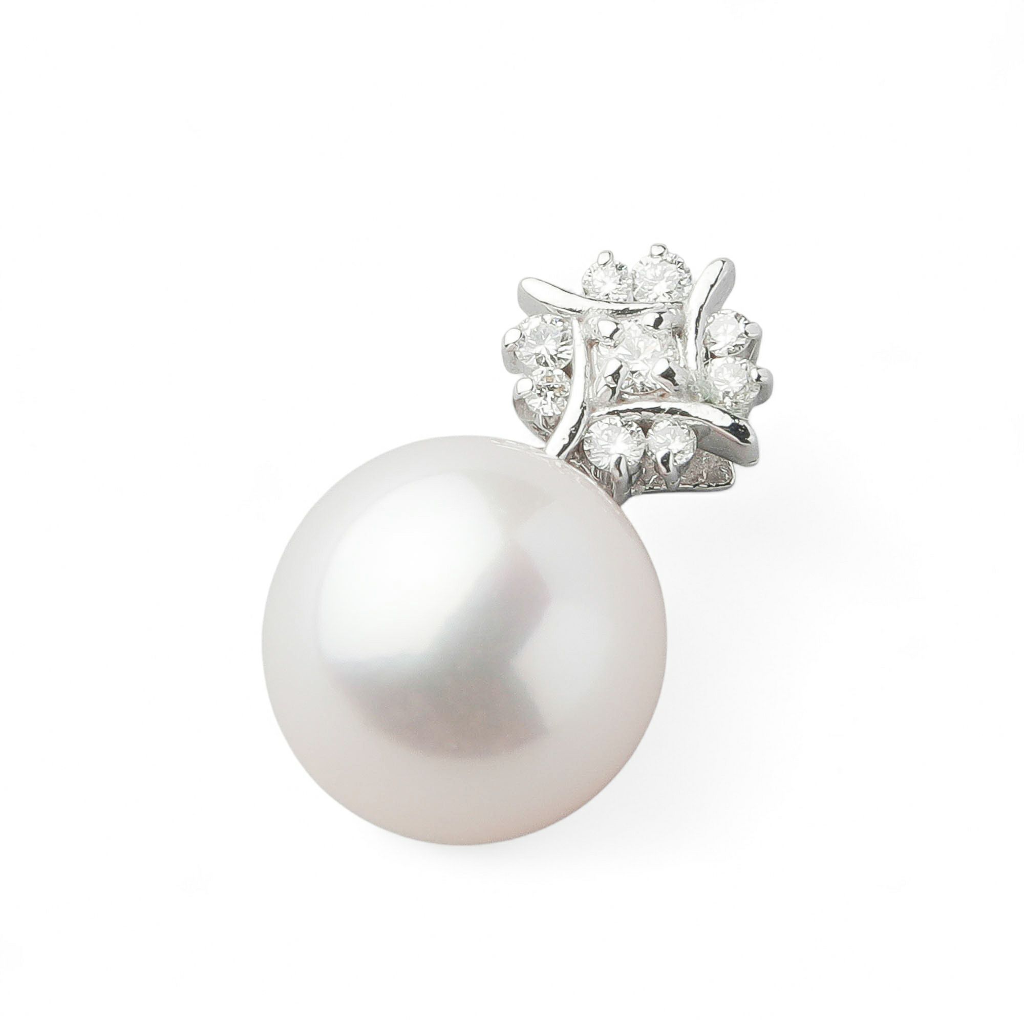 LUXE あこや真珠 ペンダントトップ　9.0-9.5mm K18WG