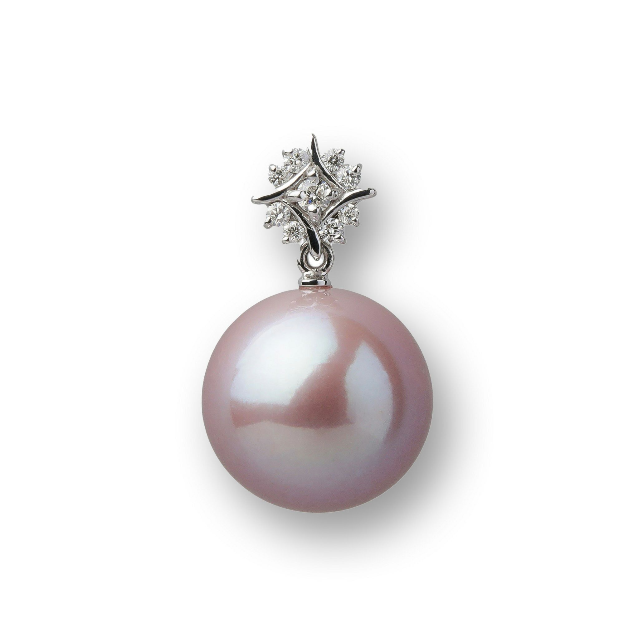 Mauvette 淡水真珠 ペンダントトップ　12mmUP K18WG