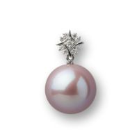 Mauvette 淡水真珠 ペンダントトップ　12mmUP K18WG