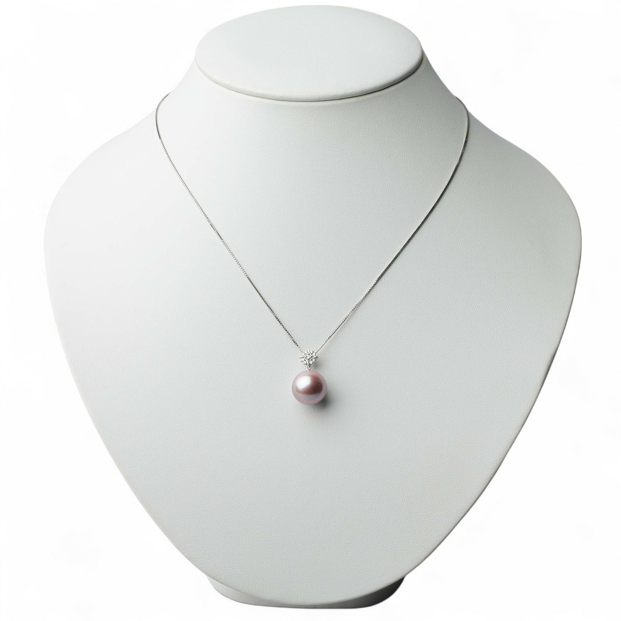 Mauvette 淡水真珠 ペンダントトップ　12mmUP K18WG