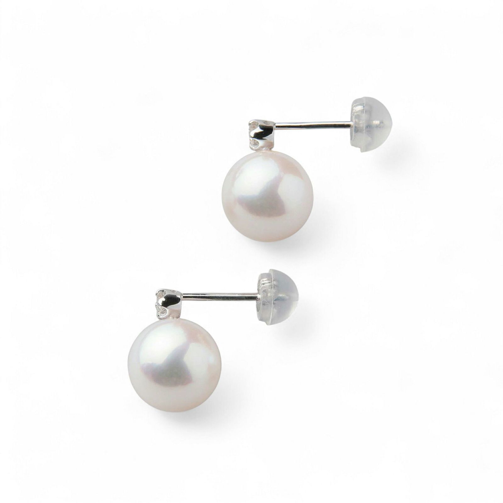 あこや真珠 ピアス8.5-9.0mm K18YG/K18WG