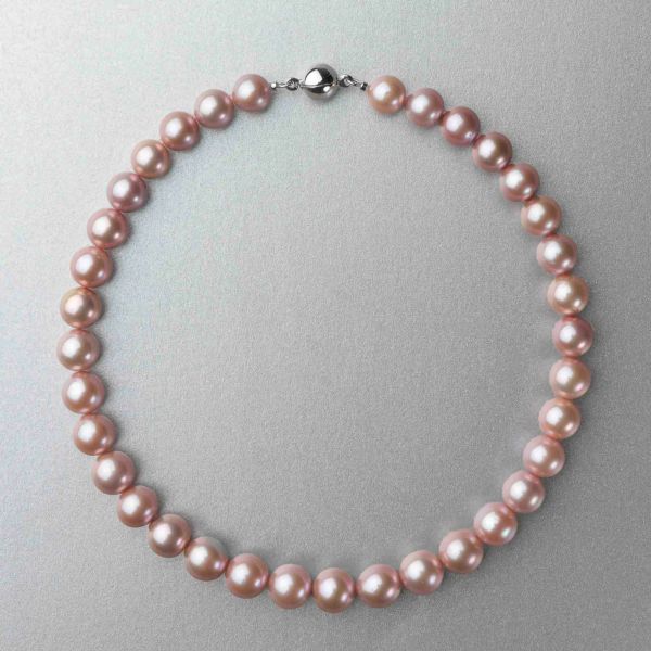 淡水真珠 (有核) ネックレス3.0-3.5mm オーロラキングフィッシャー鑑別 | 淡水真珠ネックレス