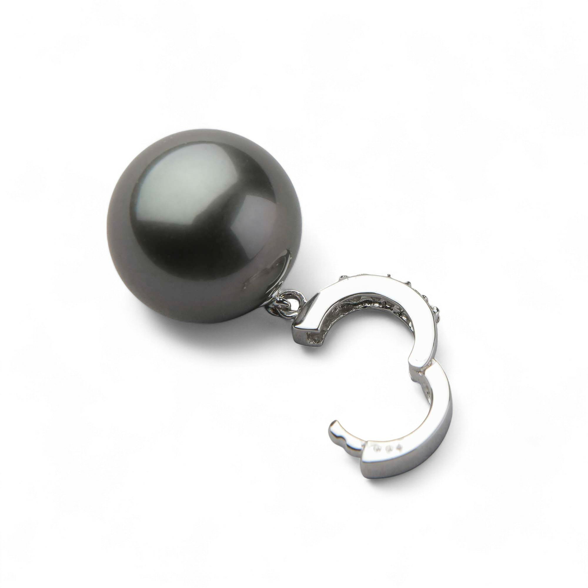 Tahitian+ タヒチ黒蝶真珠 クリッカー/ペンダントトップ 12mmUP K18WG