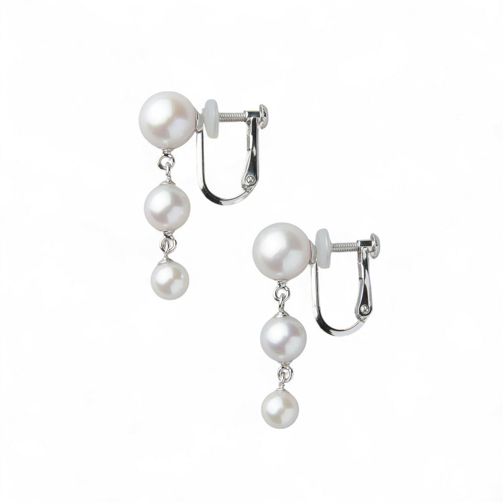 Carina あこや真珠 イヤリング　4.5-7.5mm K18YG/K14WG