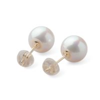★新品★ デイリーにもフォーマルにも◎上質あこや！K18あこや真珠ピアス WEB限定】LUXE あこや真珠 ピアス8.5-9.0mm K18YG/PT900 | あこや真珠