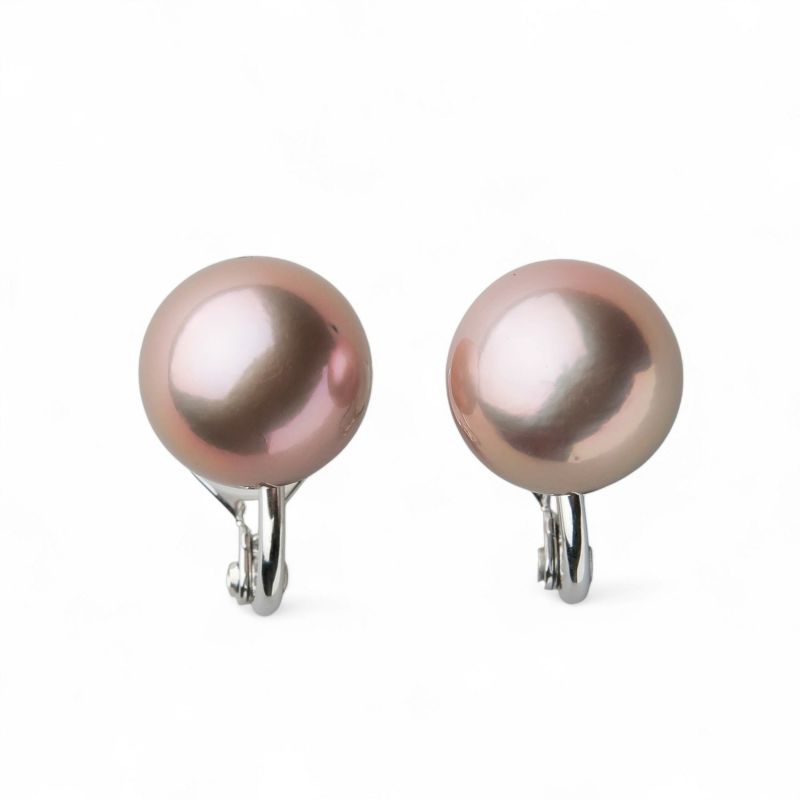 plumberry 淡水真珠 イヤリング　14mmUP K14WG