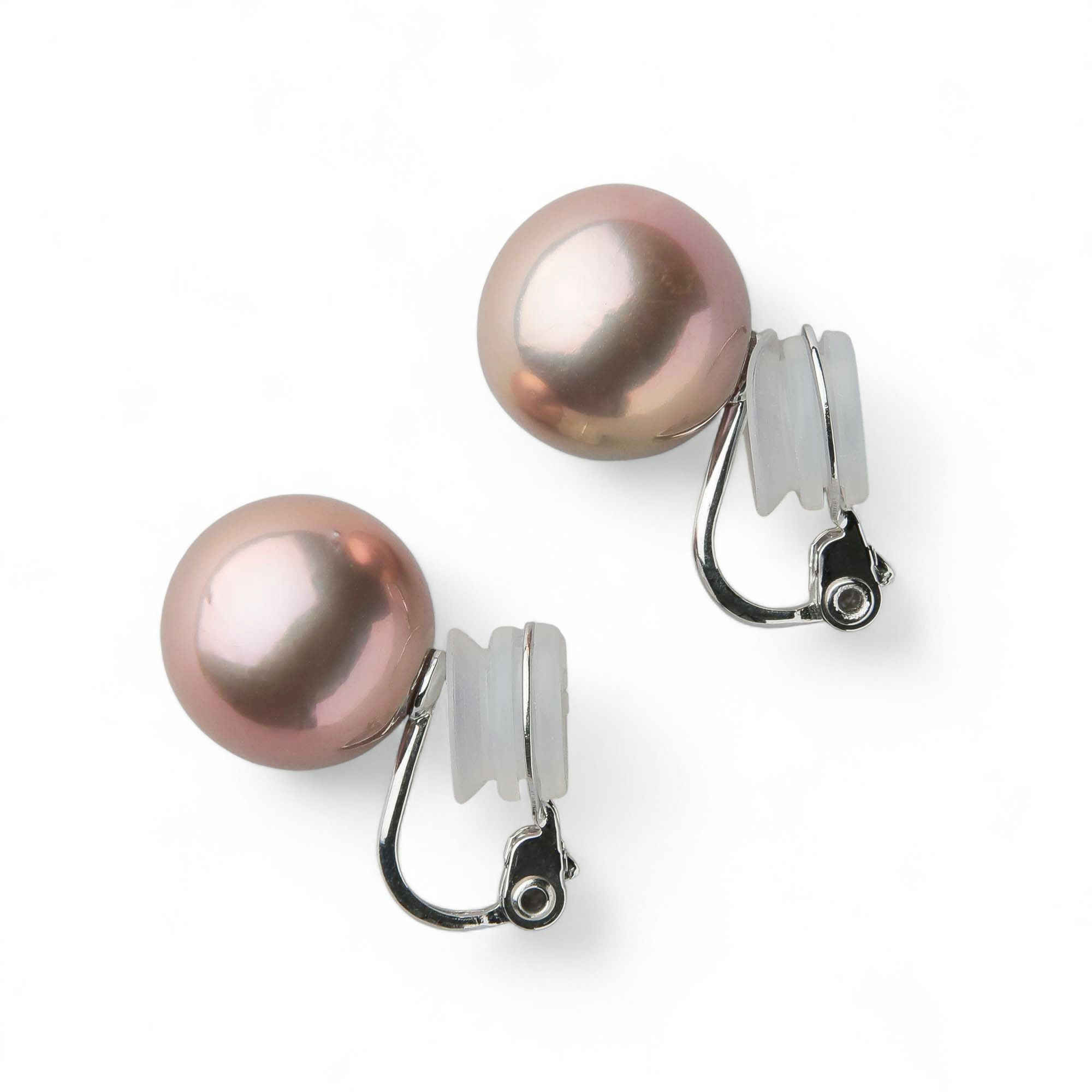 plumberry 淡水真珠 イヤリング　14mmUP K14WG