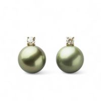 高品質希少　黒蝶タヒチパール ピアス 18Kゴールド 正円無キズ 10mm パール ピアス 18金 18k タヒチ黒蝶真珠 ブラック 黒真珠 k18 ゴールド