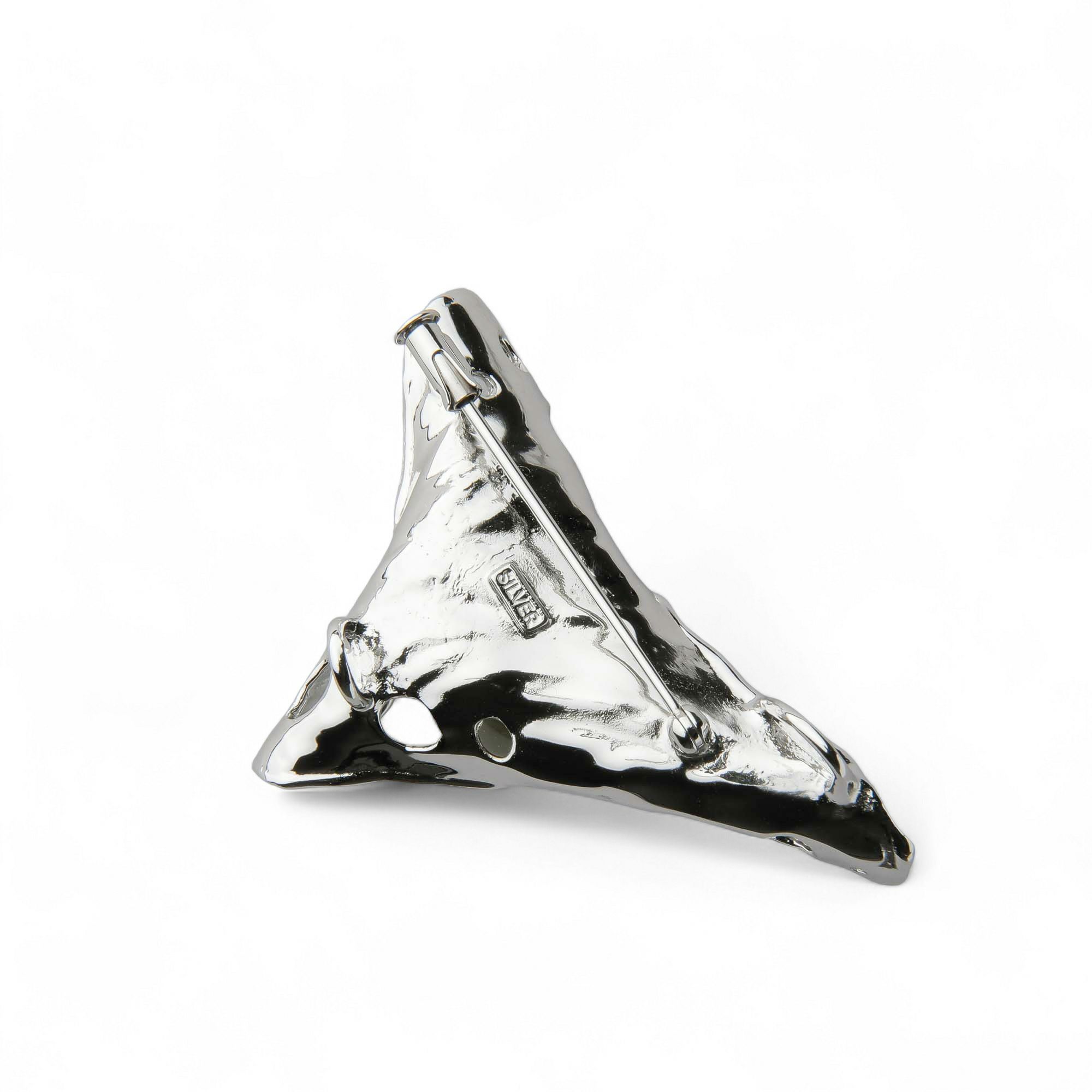 Pistachio タヒチ黒蝶真珠 ブローチ　14mm SV925